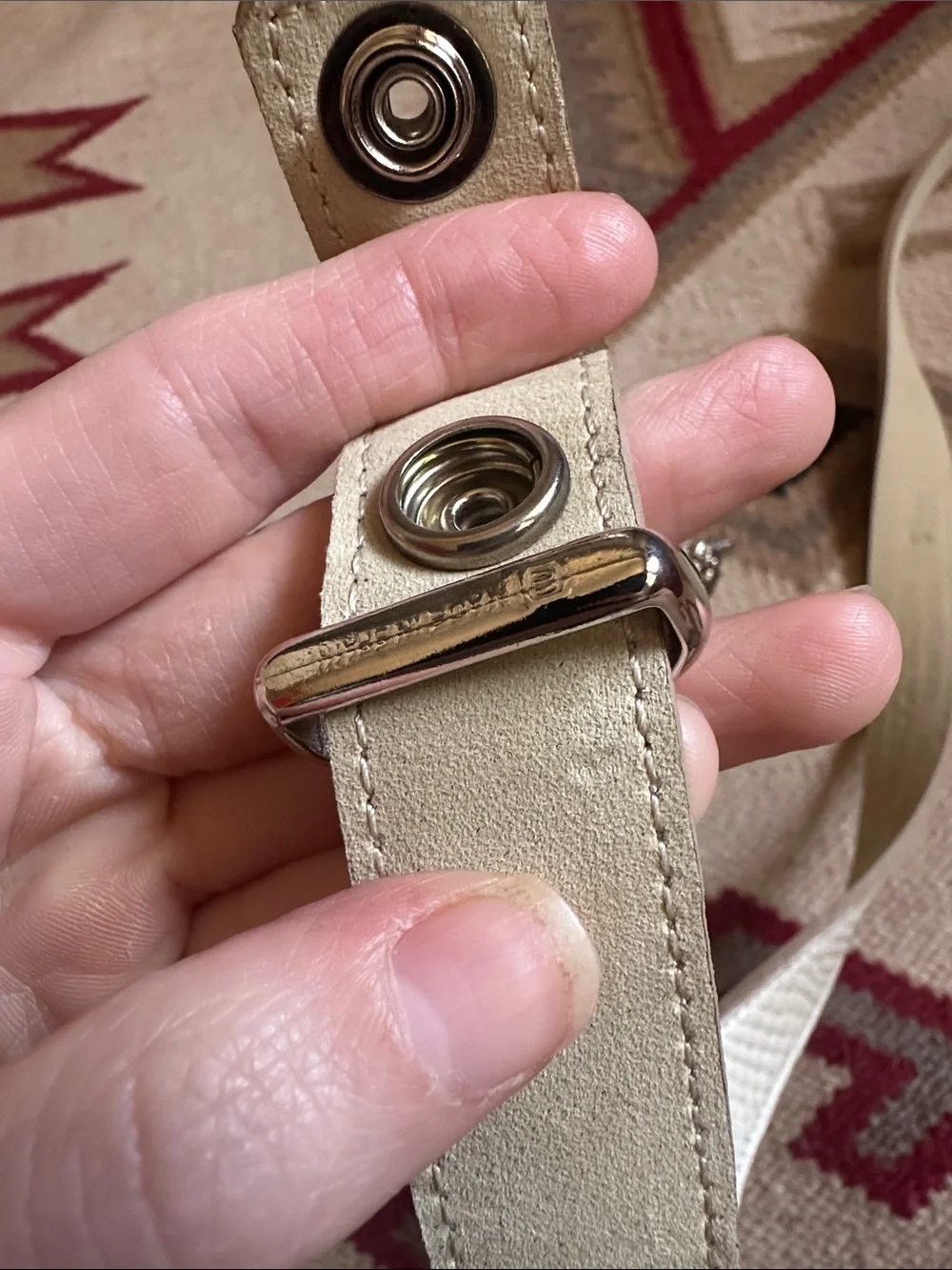Vintage 90s Unsigned Kieselstein-Cord Frog Bucklace With Leatherrock Belt